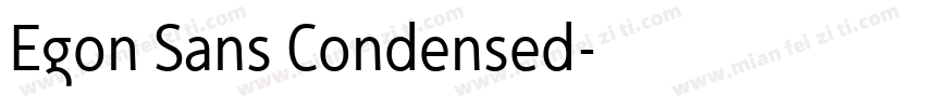 Egon Sans Condensed字体转换